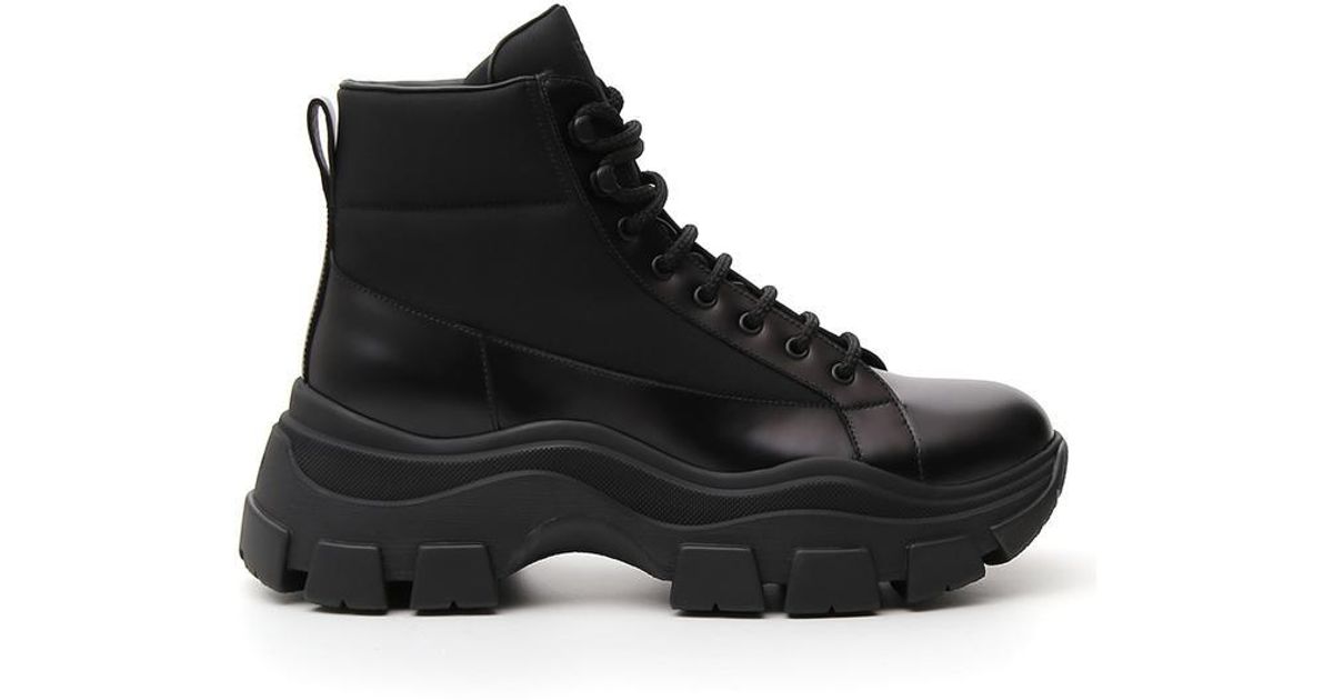 chunky walking boots