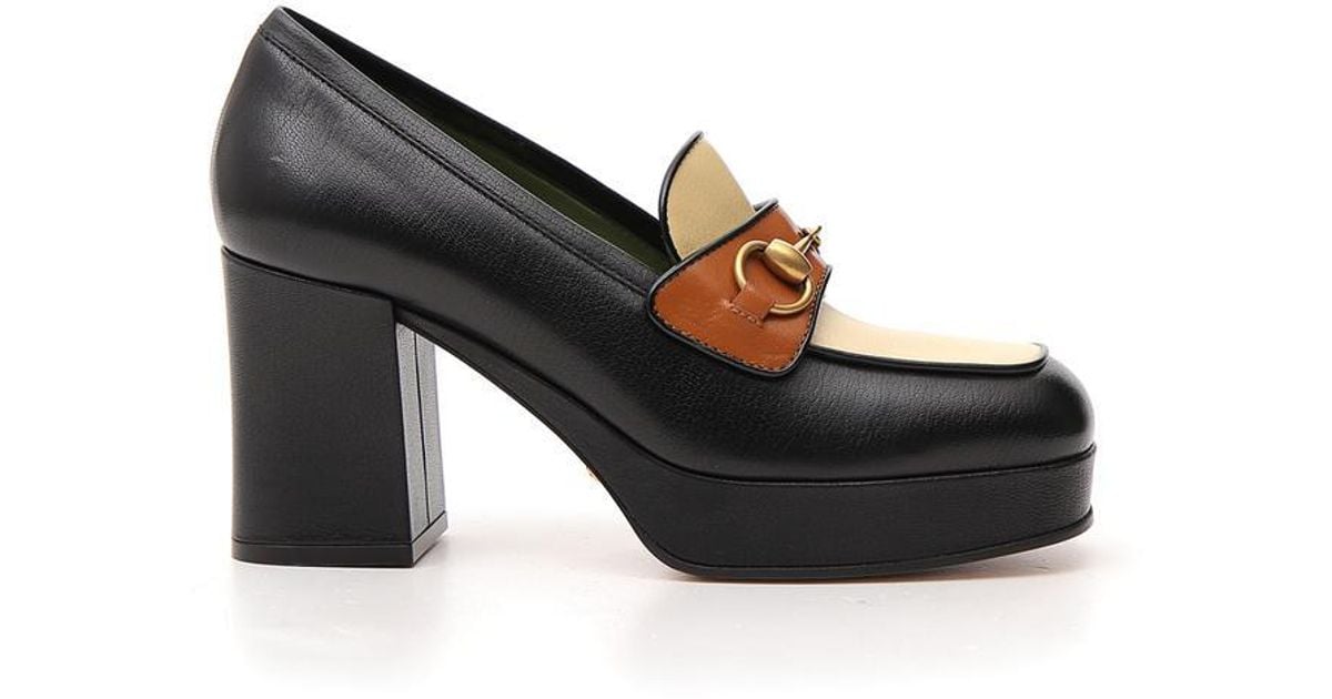 gucci women's horsebit platform loafers