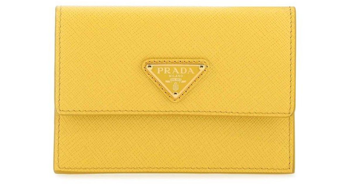 Prada fold over wallet cheap