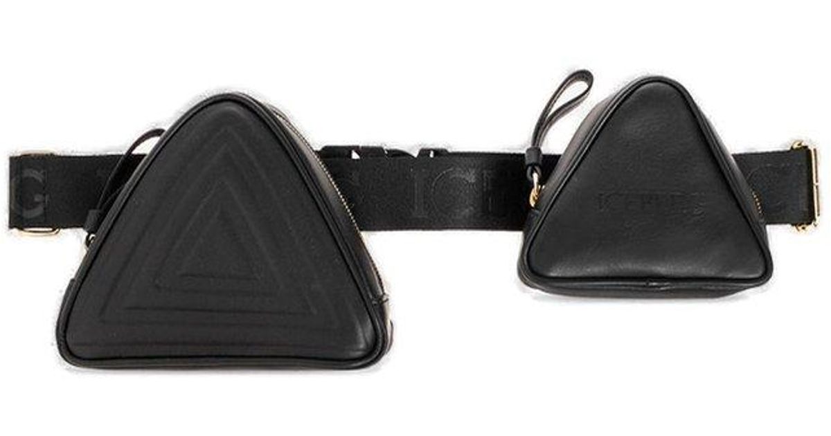 Iceberg Triangle Pouch Belt Bag in Black Lyst UK