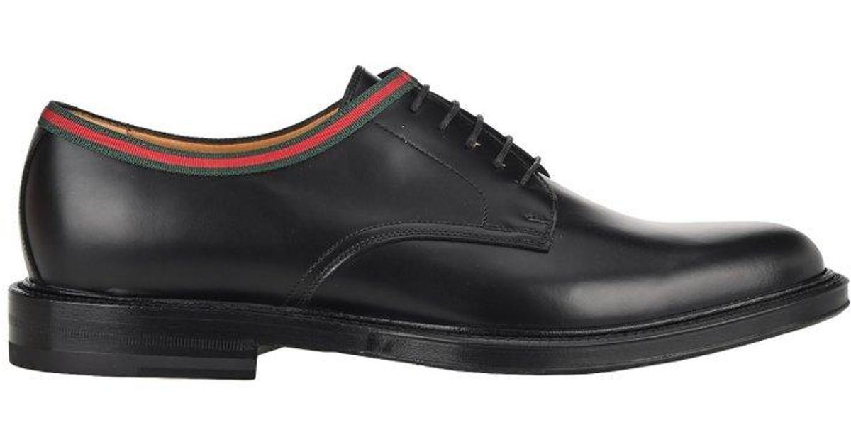 Gucci Lace-up Derby Shoes in Black for Men | Lyst