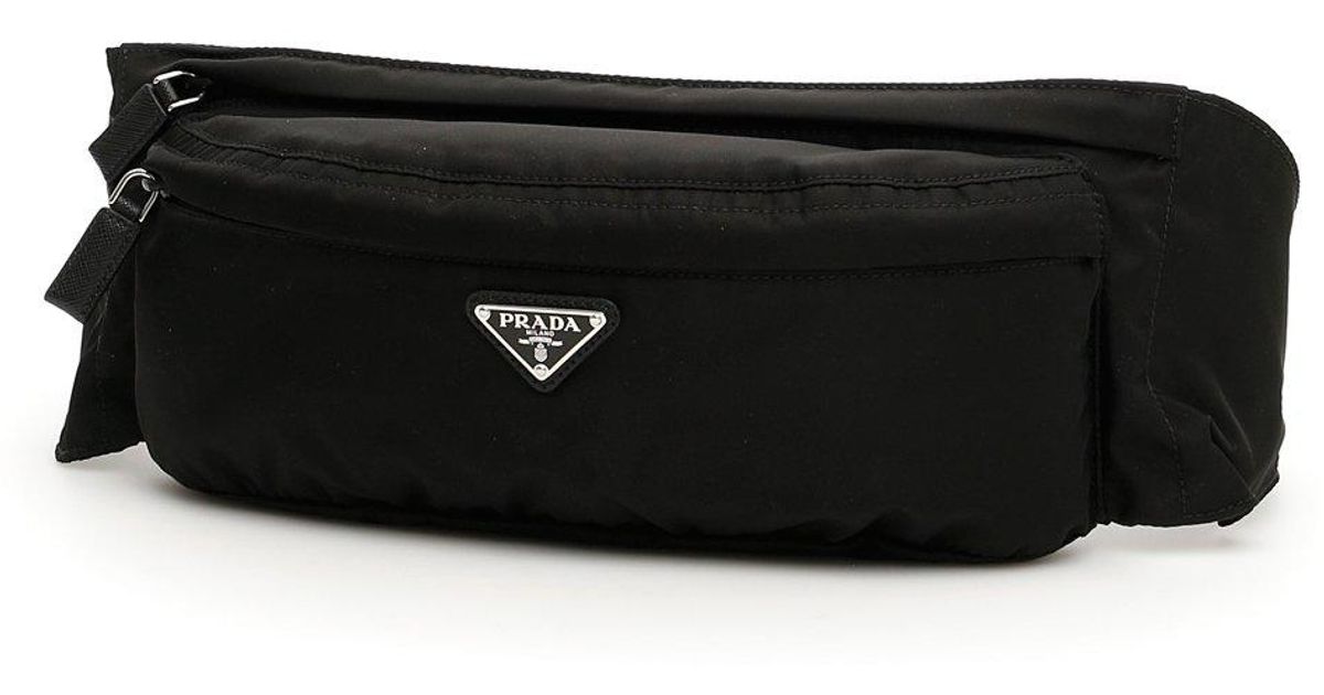 Prada Synthetic " Nylon Fanny Pack" in Black for Men Lyst