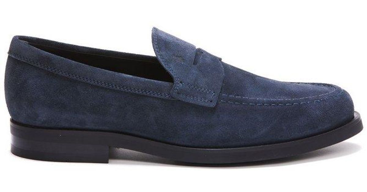 Tod's Classic Penny Loafers in Blue for Men | Lyst Canada