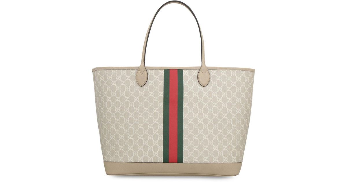 Gucci Ophidia Large Tote Bag In Natural Lyst gucci-ophidia-large-tote-bag-in-natural-lyst