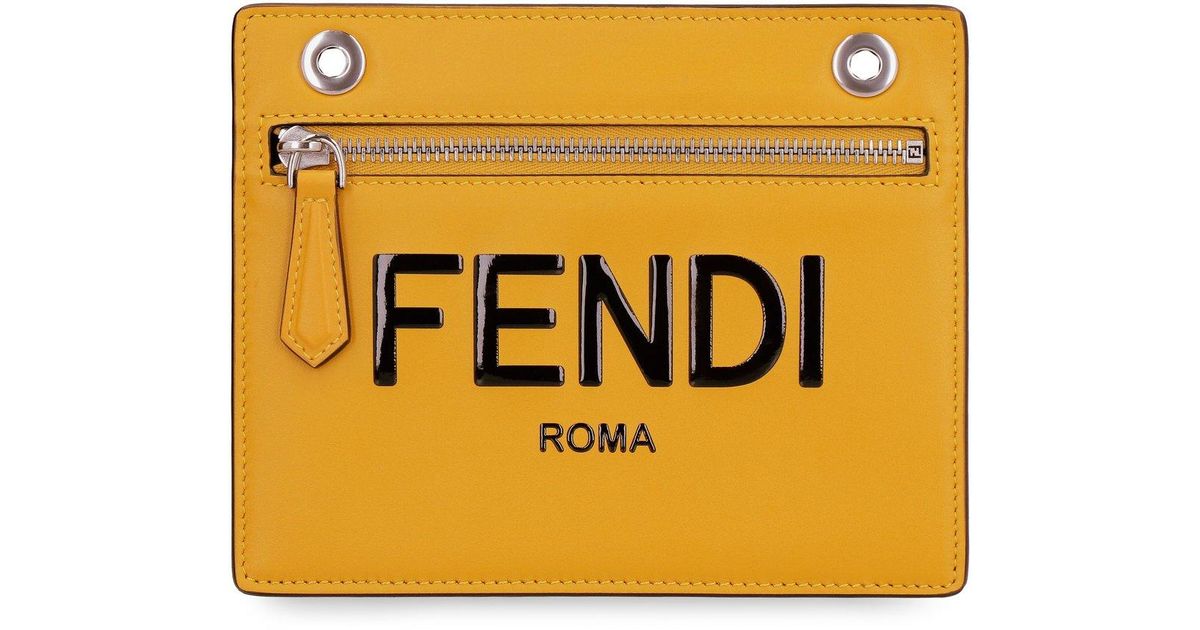 Fendi peekaboo clutch sale