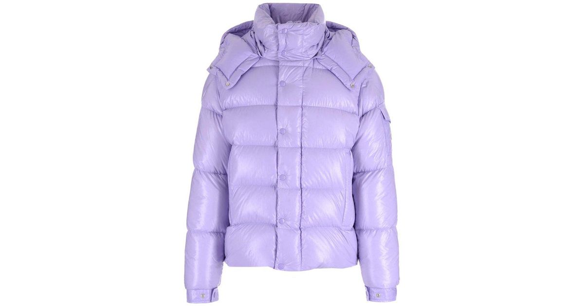 Moncler Synthetic Maya 70th Anniversary Padded Jacket in Purple for Men ...