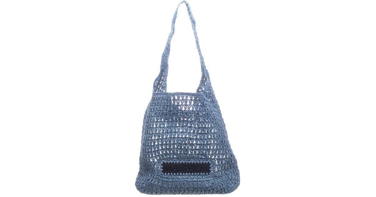 Maliparmi Malìparmi Crochet Shoulder Bag in Blue | Lyst UK
