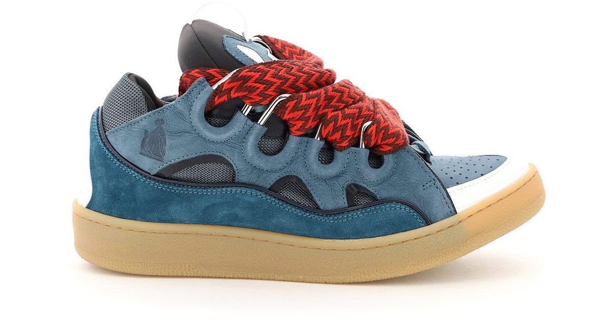 lanvin curb sneakers men
