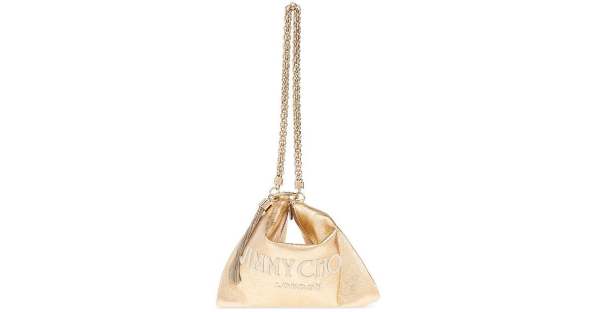Jimmy Choo callie Shoulder Bag in Metallic Lyst