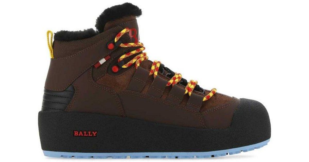 Bally Cusago Lace-up Snow Boots in Brown for Men | Lyst