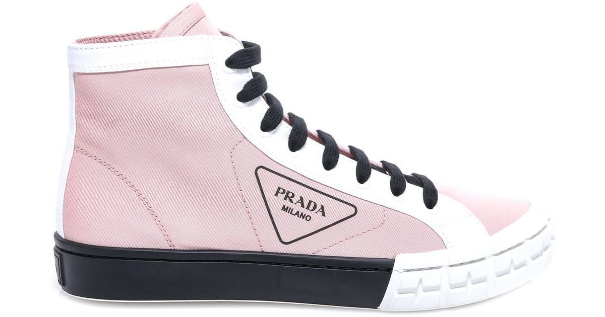 prada pink high tops