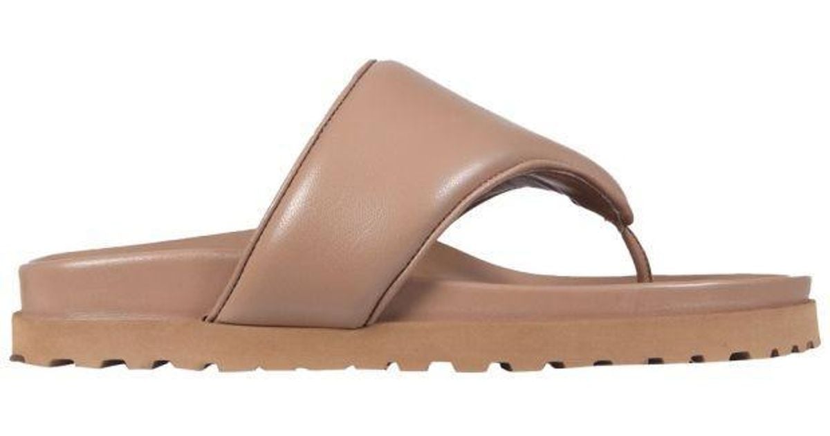 Gia Borghini Leather X Pernille Teisbaek Perni 12 Thong Sandals in Brown - Lyst