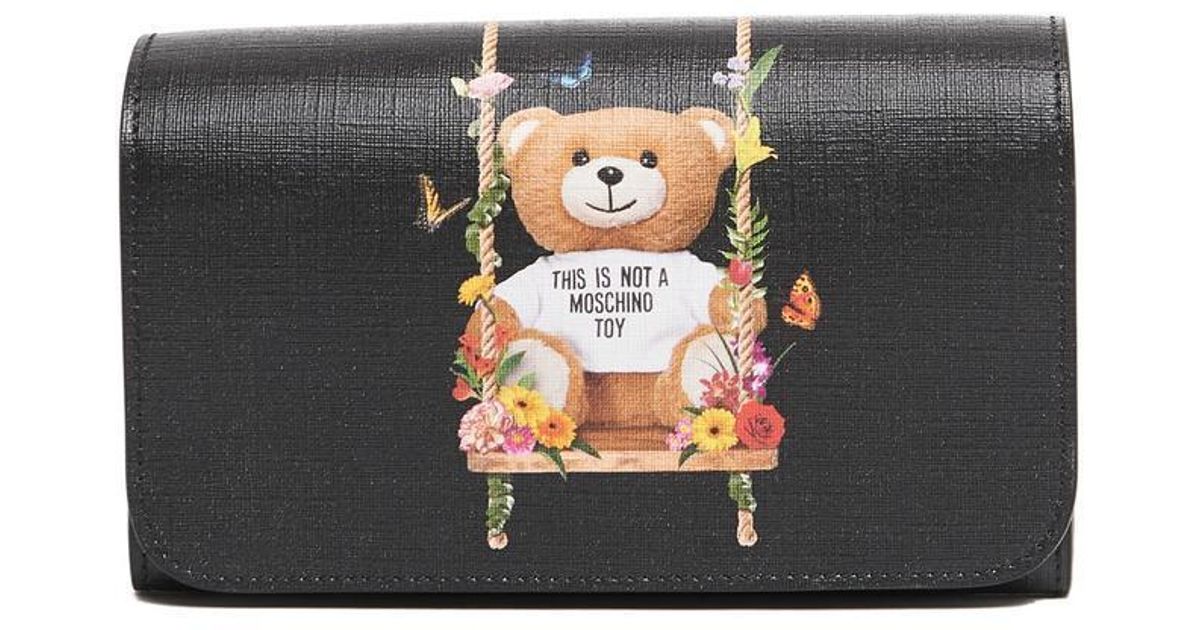 moschino teddy bear wallet