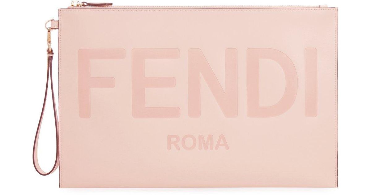 fendi pink pouch