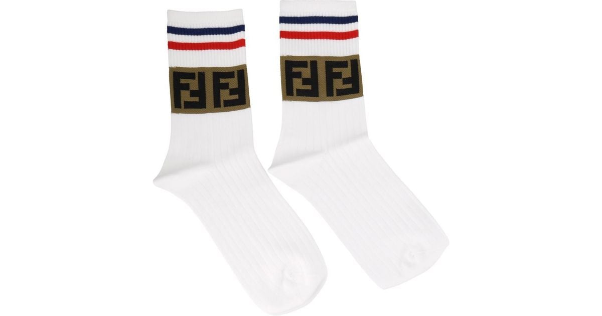 fendi red socks