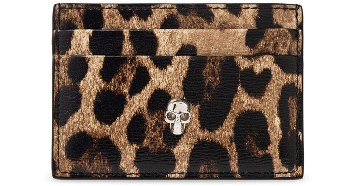 [Alexander McQueen] Skull Card Holder - Brown ☆送料込☆ ALEXANDER MCQUEEN Card Case Skull Leather Brown | eBay