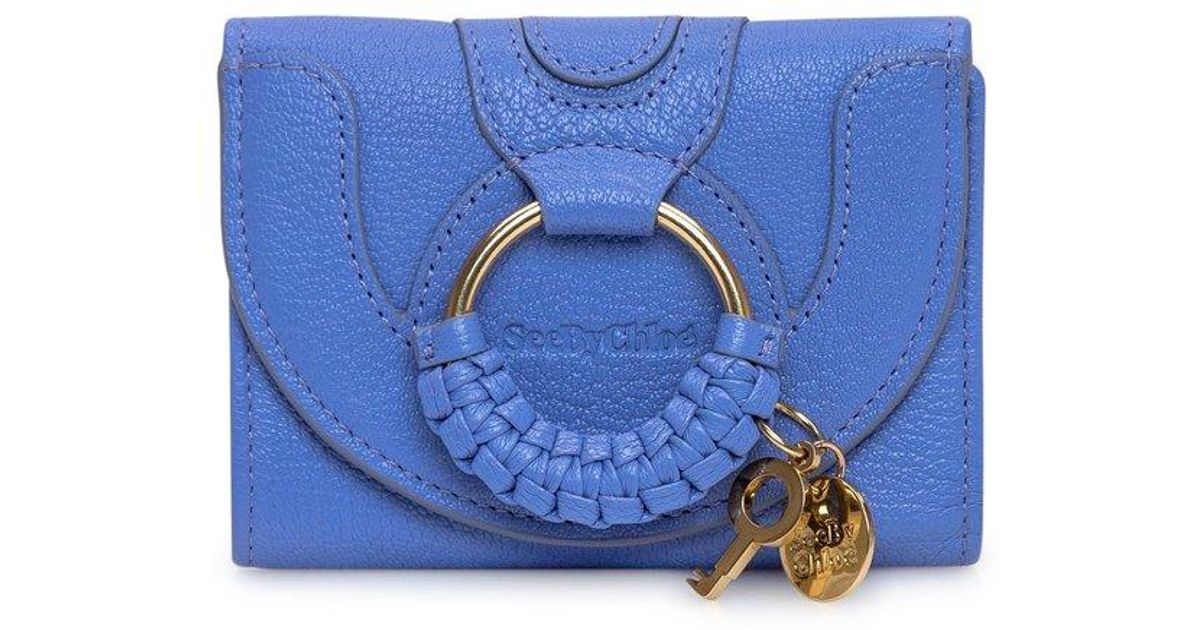See By Chloé Hana Compact Wallet in Blue | Lyst