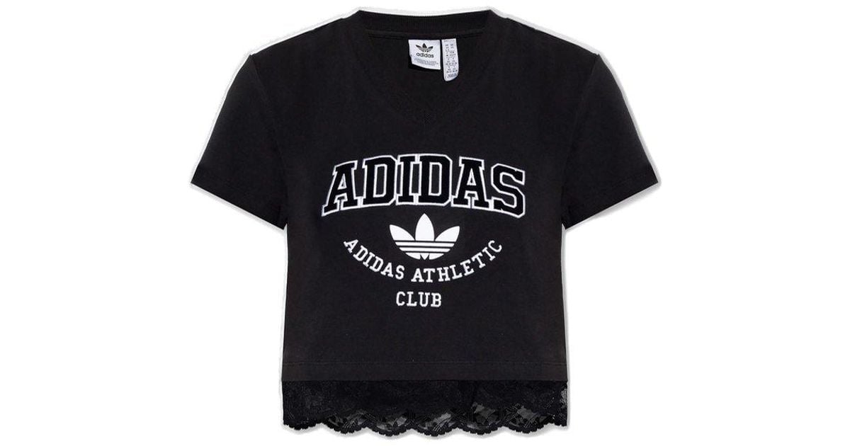 Adidas lace cheap back tee
