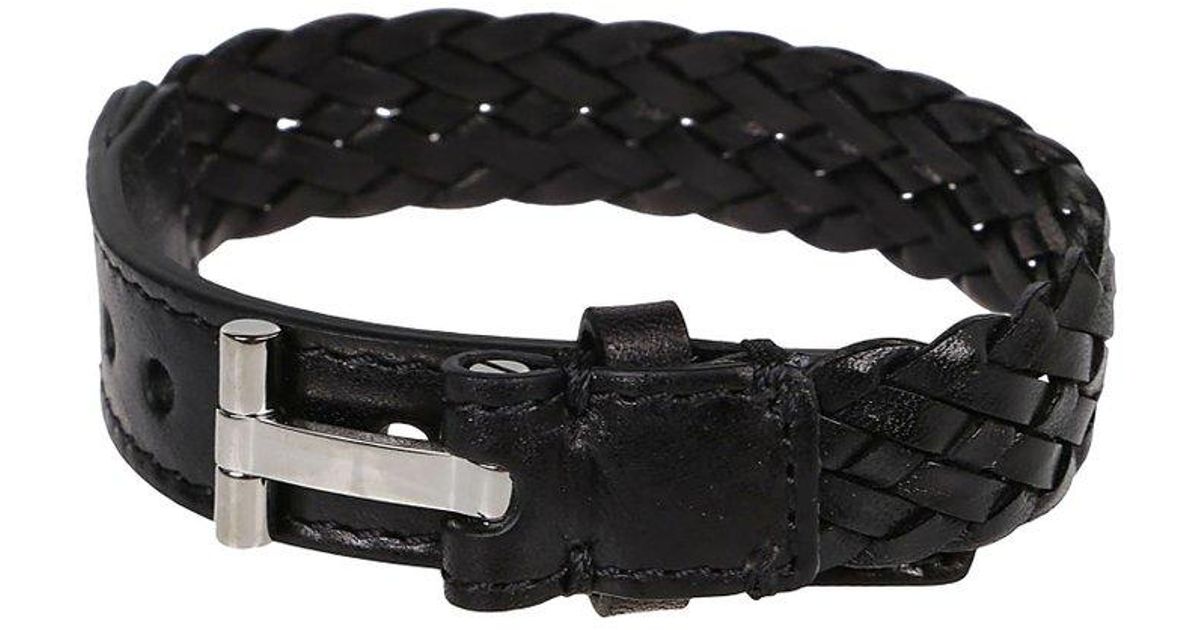 Tom Ford T Braided Bracelet in Black for Men Lyst Canada