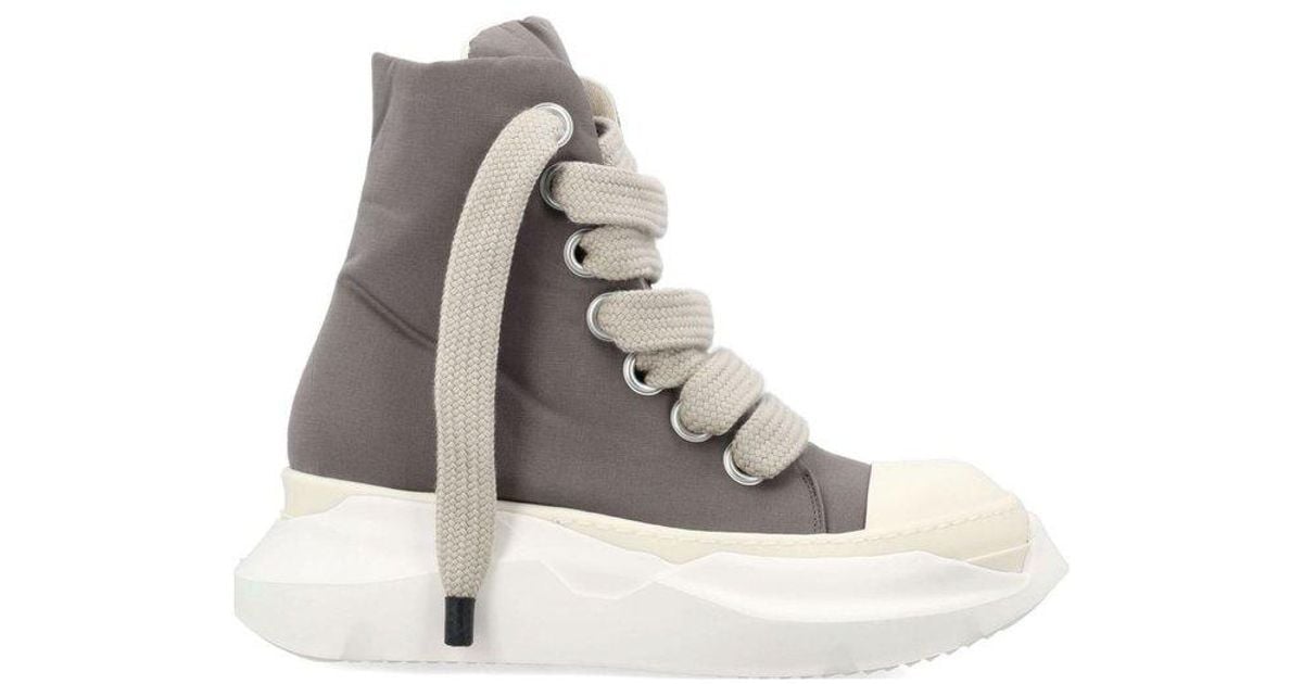 【Rick Owens】 Porterville Jumbo Laced Abstract スニーカー Black Porterville Jumbo Laced Abstract Sneakers by Rick