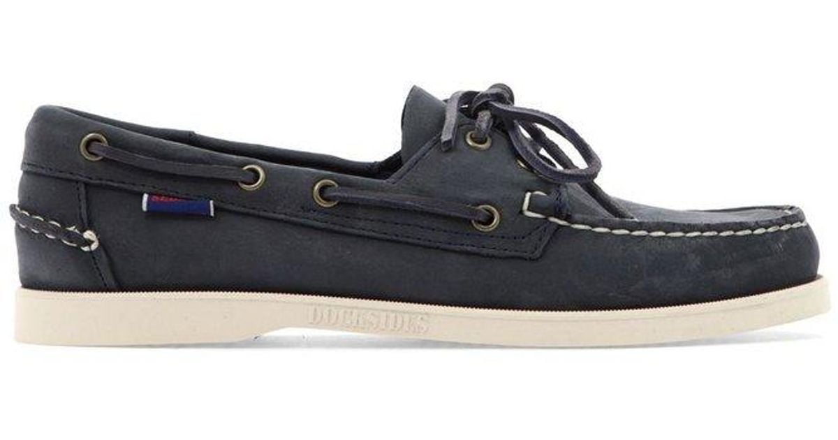 Sebago Docksides Portland Lace Detailed Loafers in Navy (Blue) for Men ...