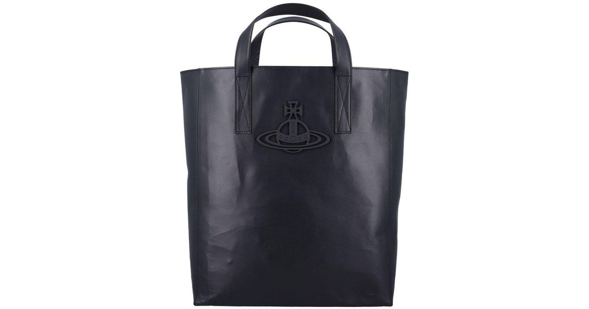 トートバッグ Vivienne Westwood Medium Sarah Tote Bag Vivienne Westwood Sarah Medium Tote Bag in Blue | Lyst Canada
