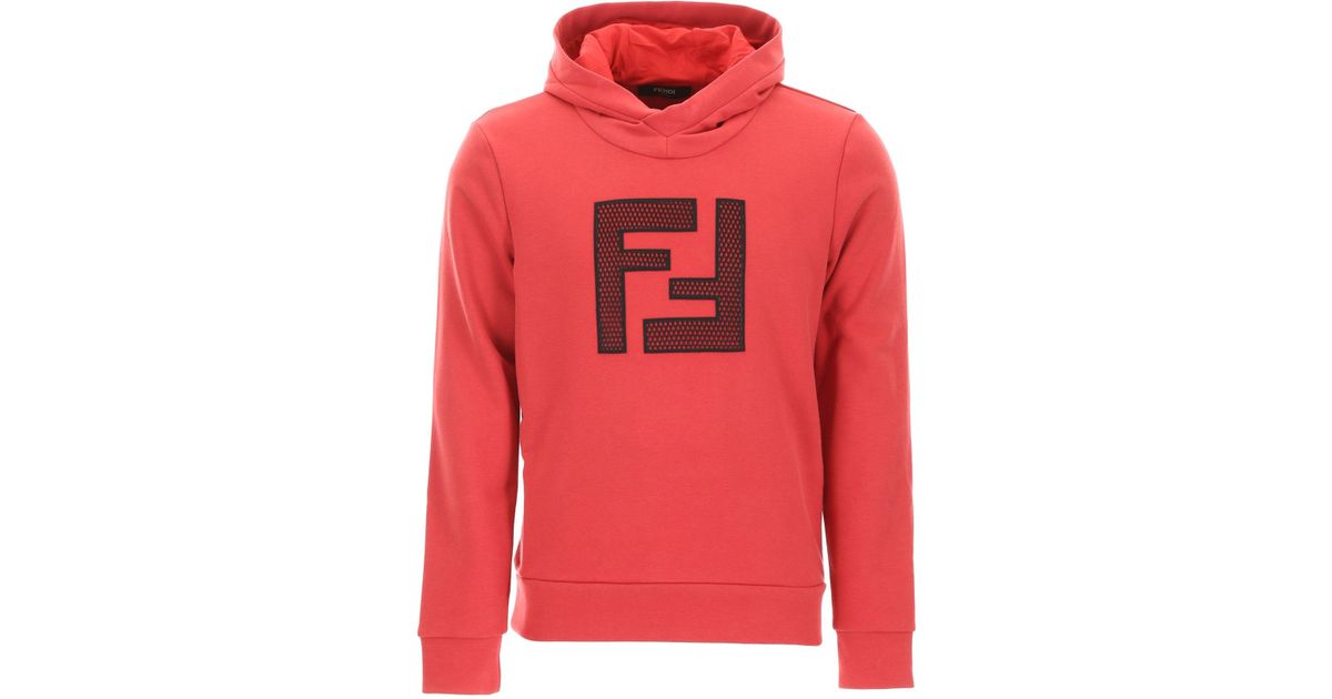 fendi hoodie red