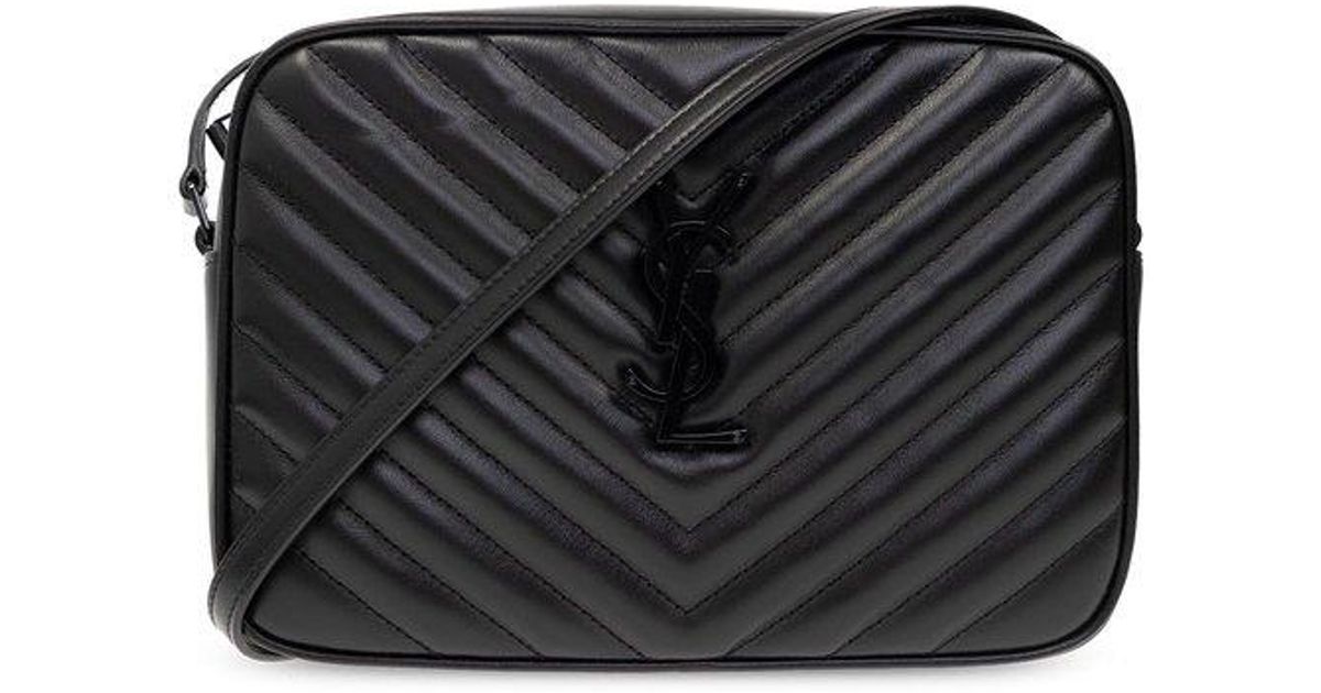 Saint Laurent Lou Quilted Crossbody Bag in Black Lyst