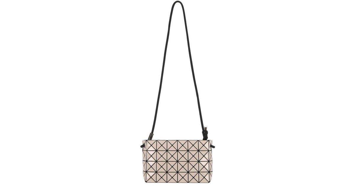 Issey Miyake Geometric Panelled Crossbody Bag in Natural | Lyst