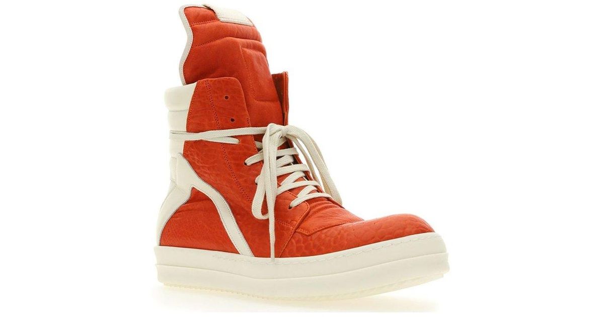 Rick Owens Geobasket Lace-up Sneakers 