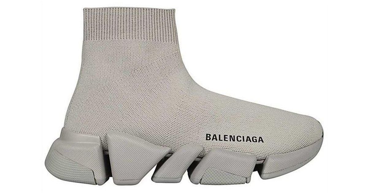 Grey balenciaga sock shoes deals