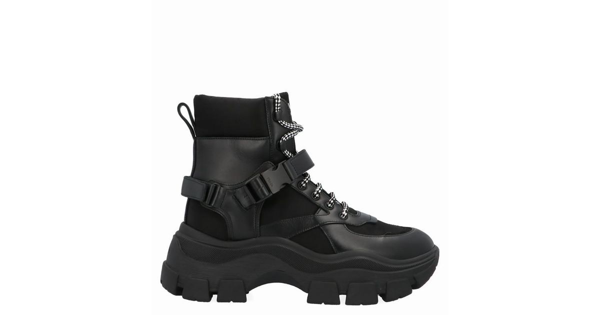 prada black chunky sneakers