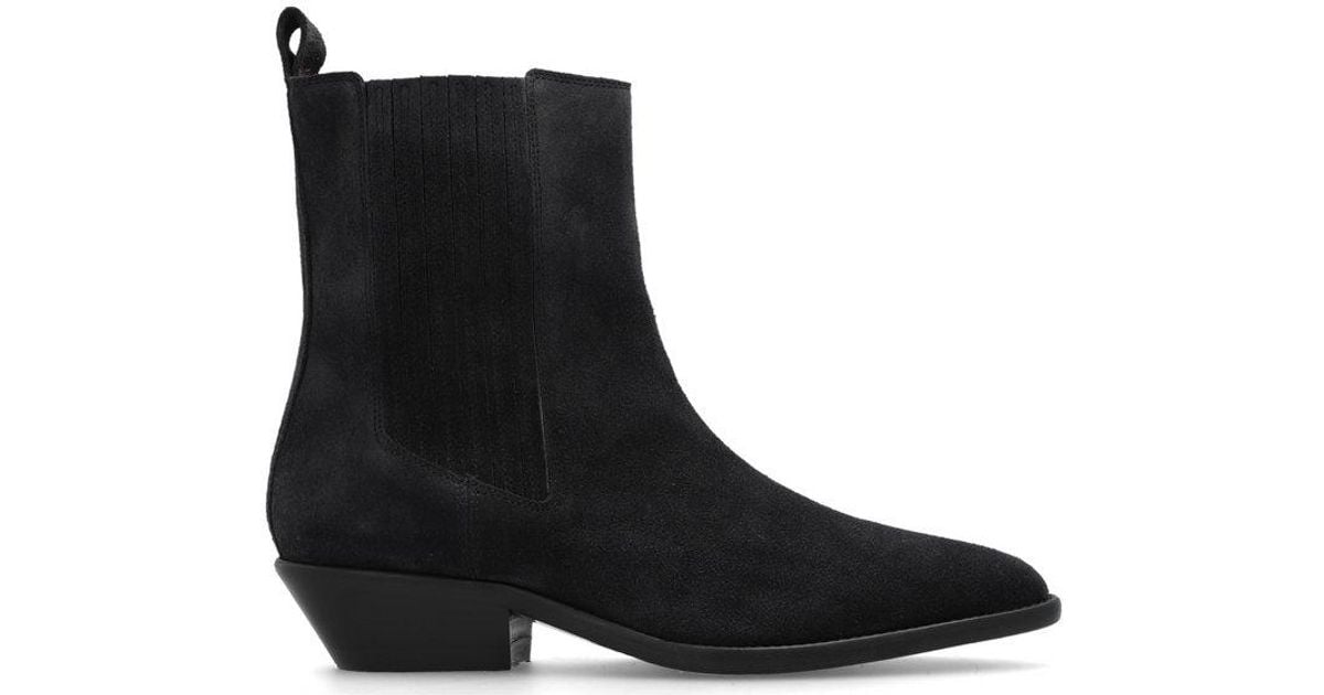 Isabel Marant Delena Point-toe Ankle Boots in Black | Lyst Canada