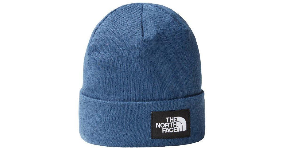 The North Face Dock Worker Logo Patch Beanie in Blue for Men Lyst
