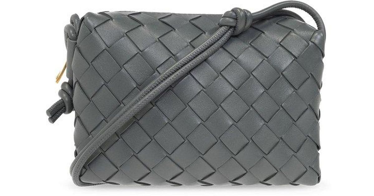 BOTTEGA VENETA Mini Loop Laminated Leather Shoulder Bag for Women