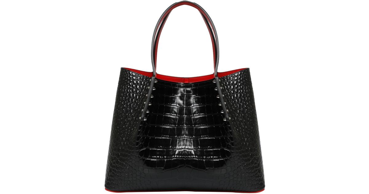 christian louboutin cabarock small tote bag