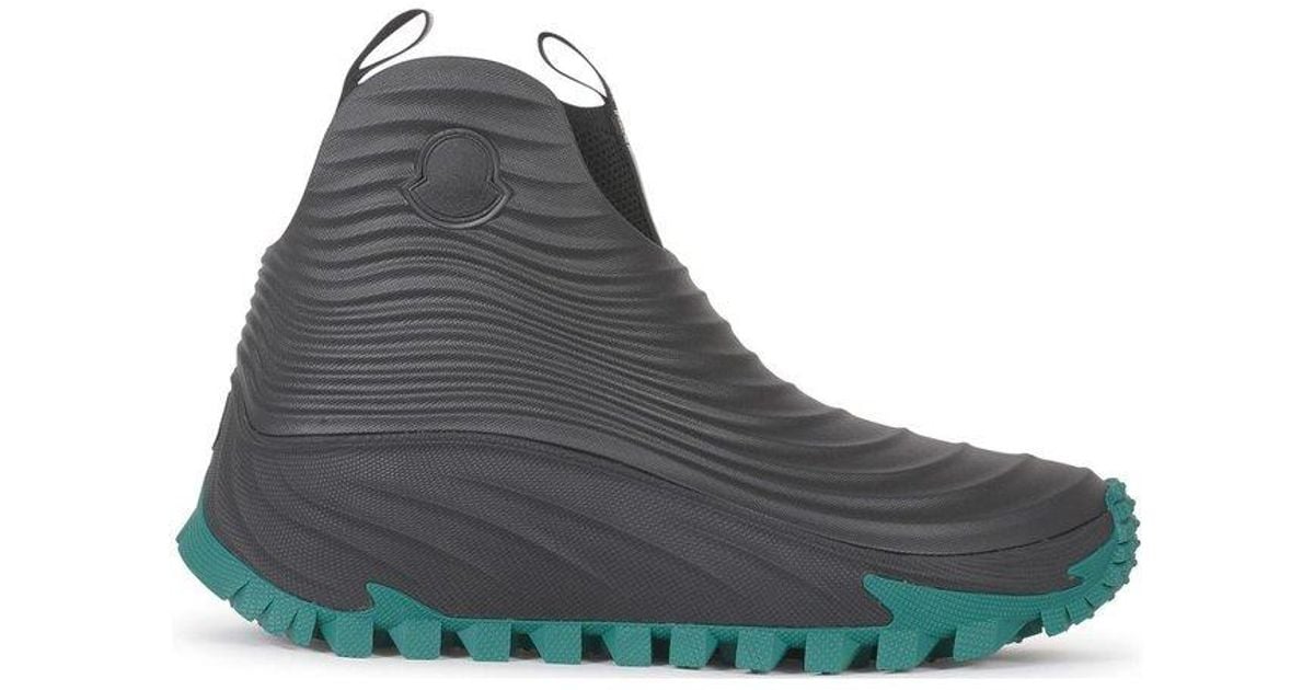 Moncler Men's Acqua High Ribbed Rain Boots | Neiman Marcus