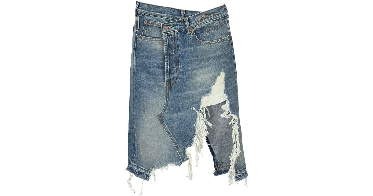 R13 Norbury Denim Skirt in Blue | Lyst 
