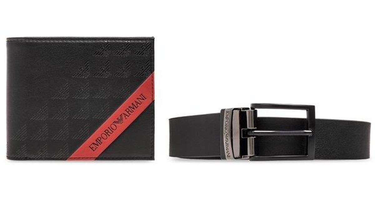 Armani belt on sale and wallet set