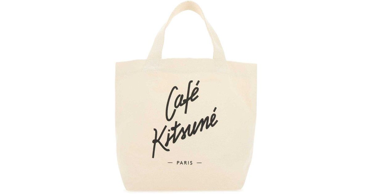 Maison kitsune tote backpack sale