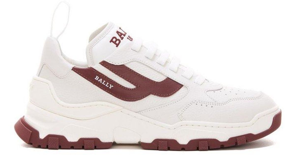Bally Leather Holden Low-top Sneakers in White (Pink) for Men | Lyst ...