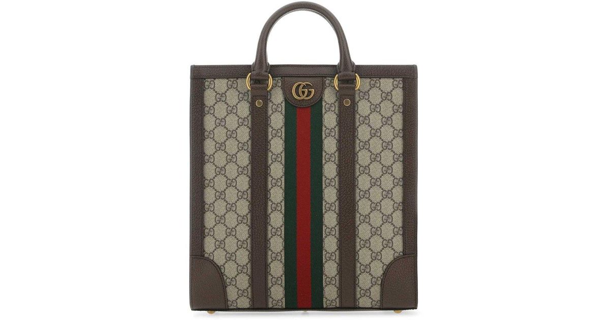 gucci ophidia medium gg tote blue gg canvas