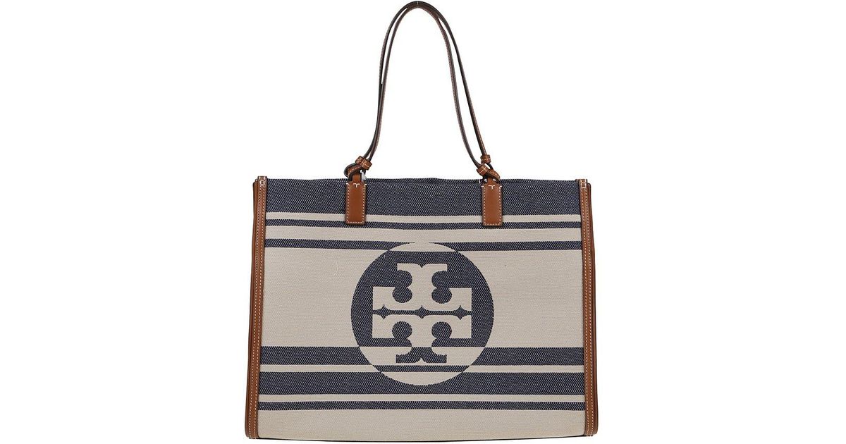 ella jacquard stripe small tote