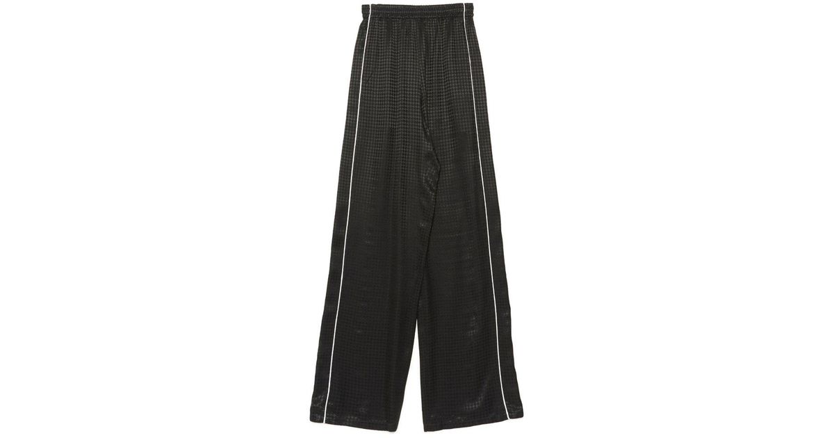 checked track pants