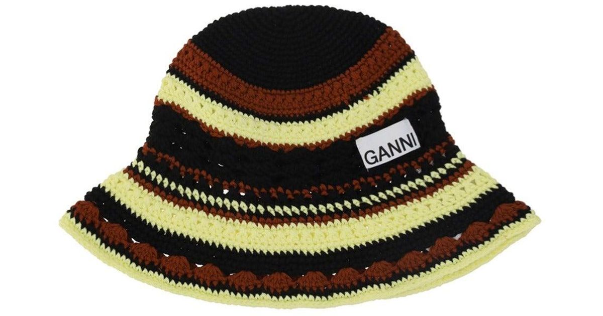 crochet hat ganni