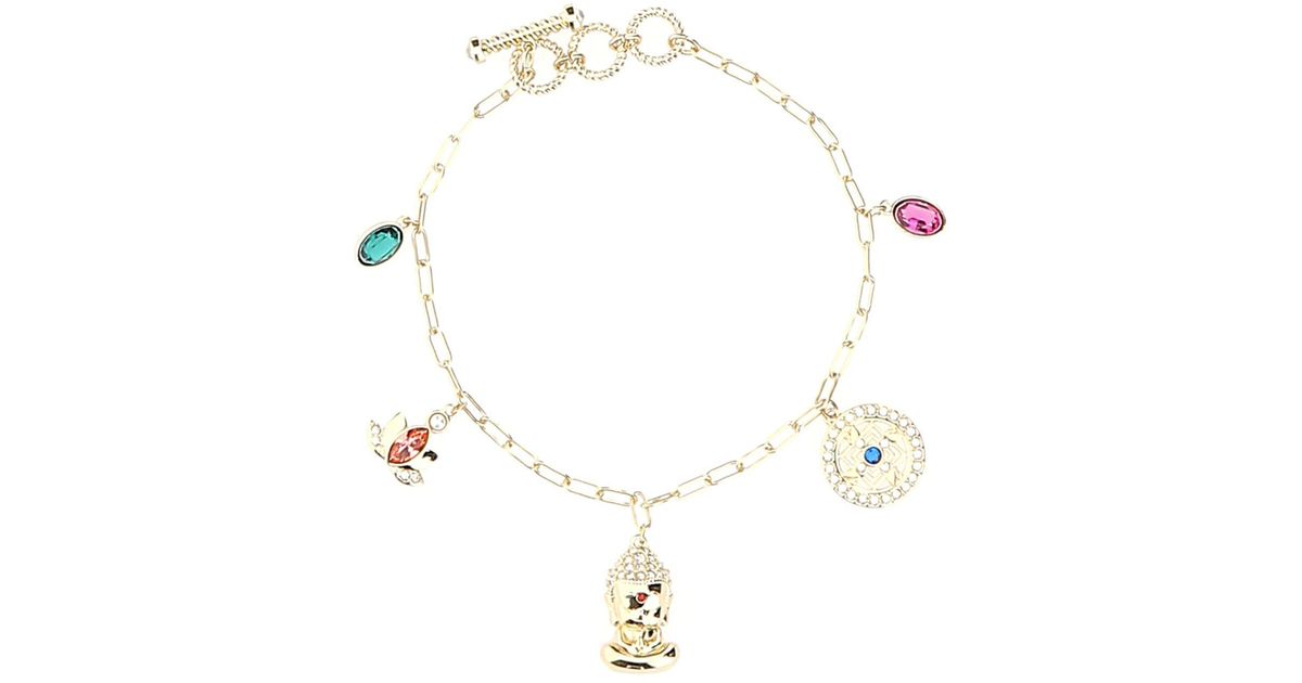 Swarovski Symbolic Buddha Bracelet in Metallic Lyst Australia