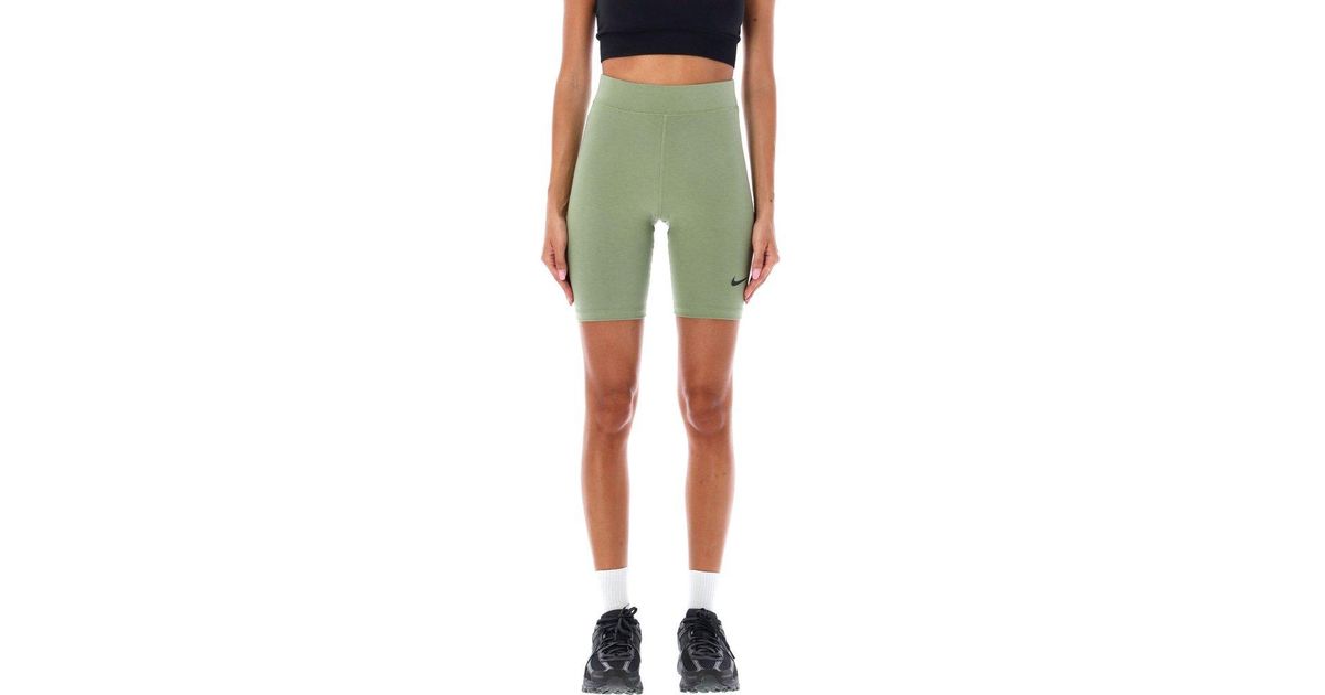 Nike white store cycling shorts