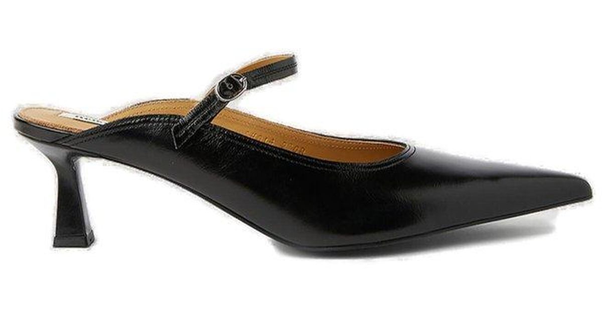 Reike Nen Pointed Toe Mary Jane Buckled Pumps in White Lyst Canada