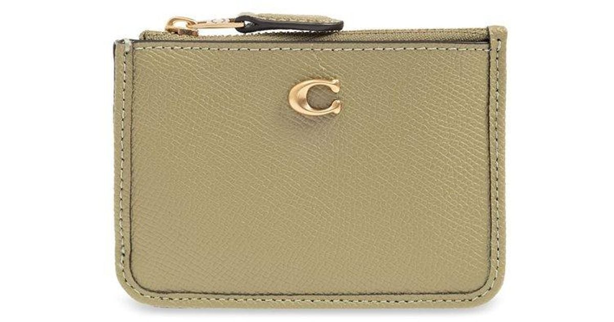 Coach foldover online card case