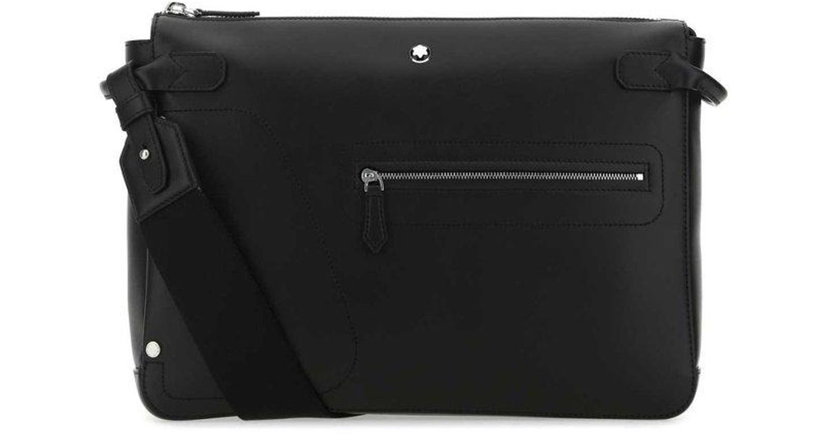 Montblanc Leather Crossbody Bag in Black for Men Lyst